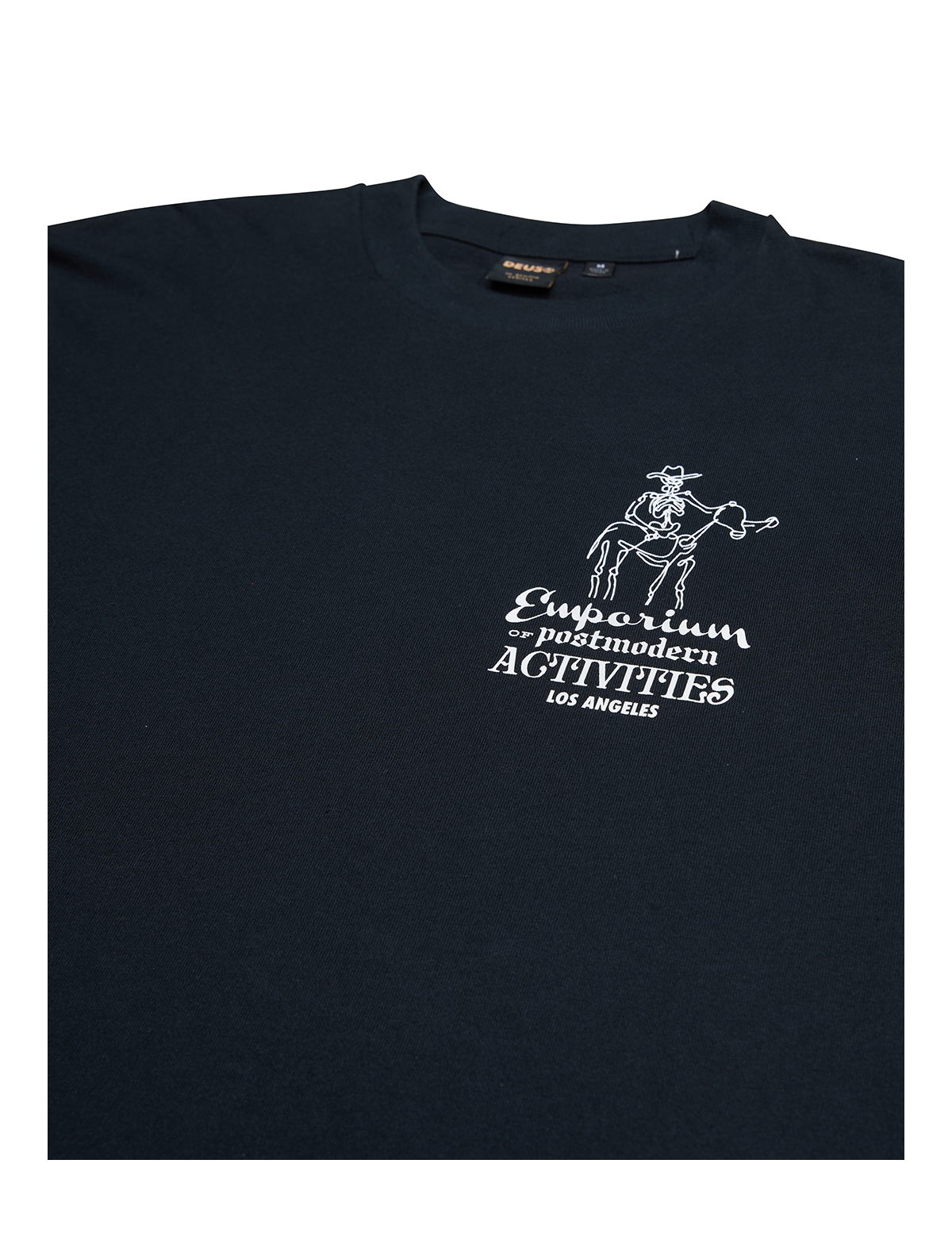 Deus Ex Machina 'The Riders Friend' LA Address Tee Black