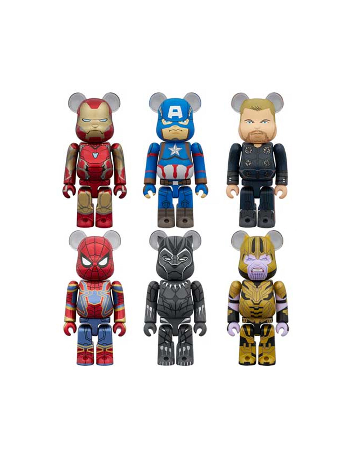 Medicom Bearbrick Chase Marvel The Infinity Saga 100% Blind Box