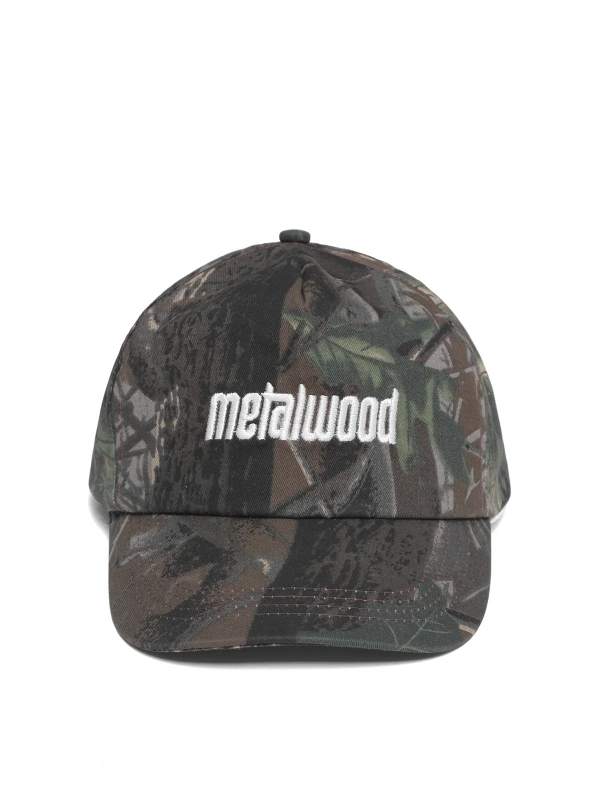 Metalwood Logo 5 Panel Cap Real Leaf Camo