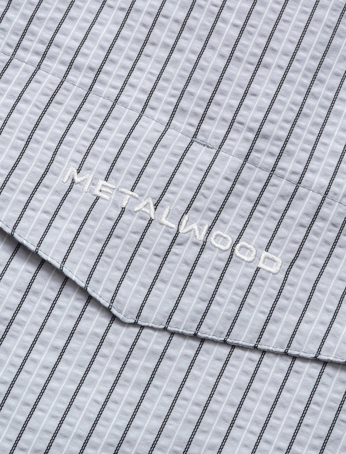 Metalwood Seersucker Fishing Shirt Sky Blue