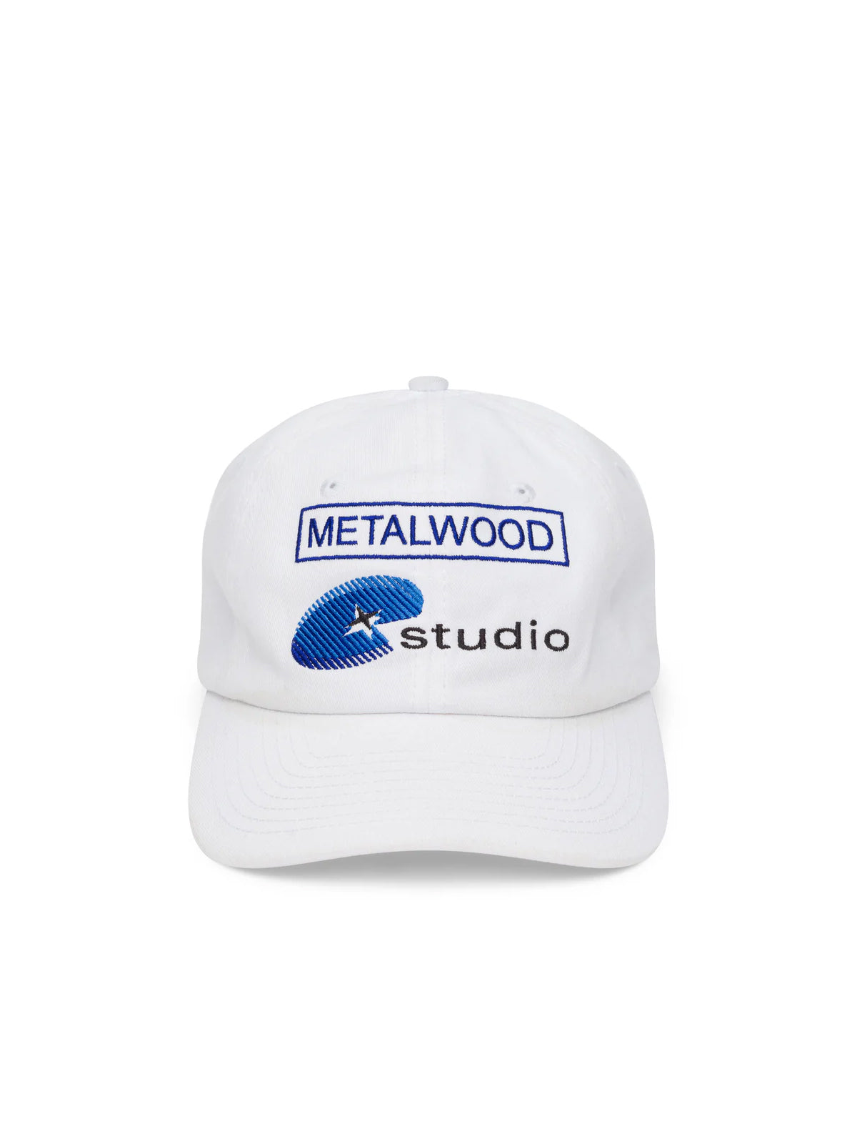 Metalwood Network 6 Panel Strapback Cap White