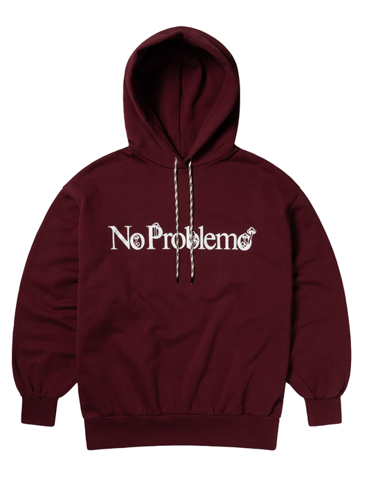 No Problemo Funghi Problemo Hoodie Burgundy