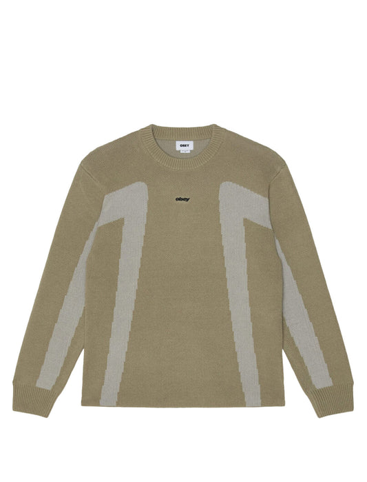 Obey Brann Sweater Grey Multi
