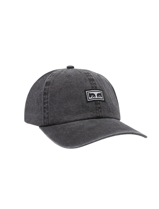 Obey Eyes Pigment 6 Panel Cap Black