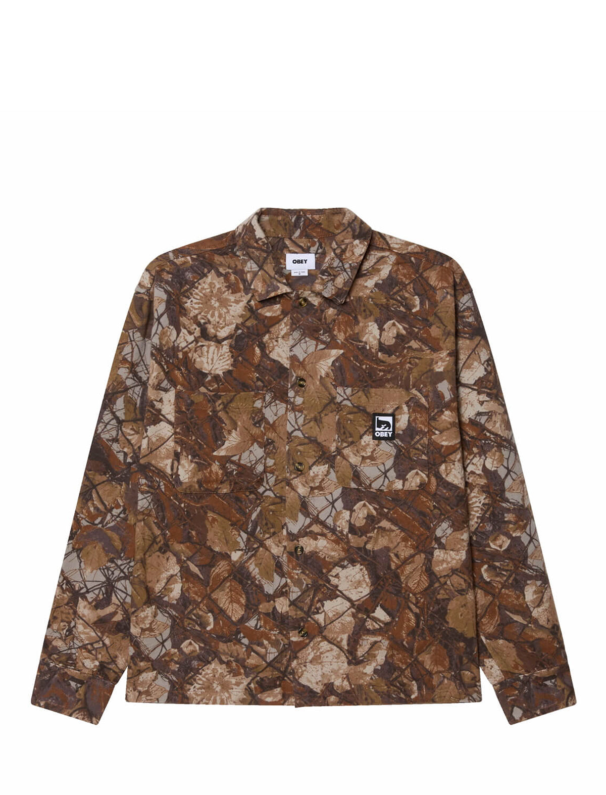 Obey Fence Camo Woven Shirt Multi