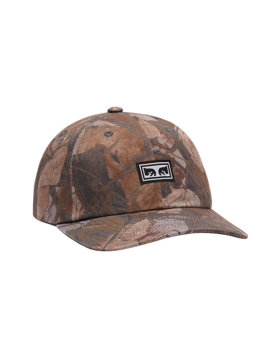 Obey Camouflage baseball cap with a logo on a white background