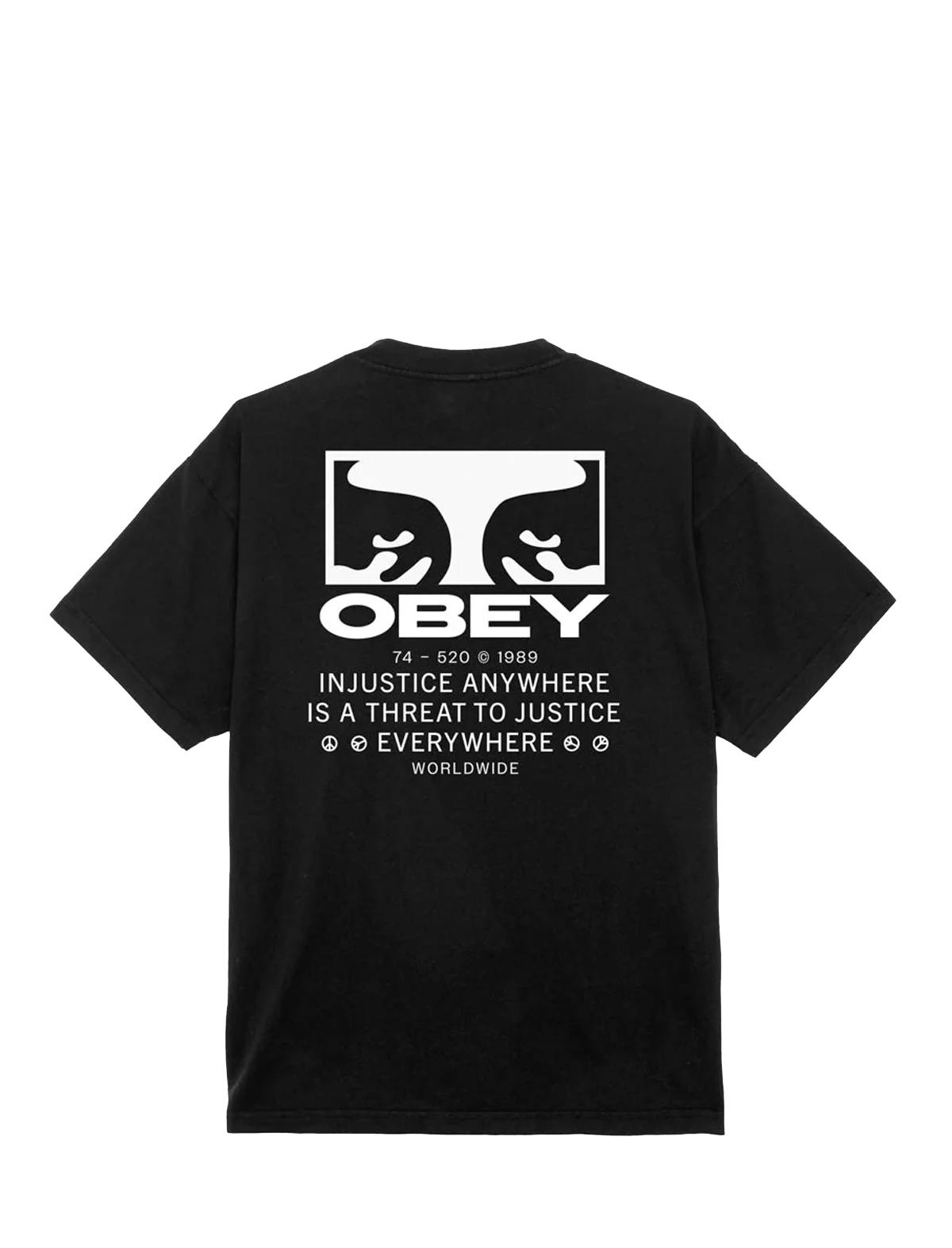 Obey Justice Everywhere T-Shirt Black