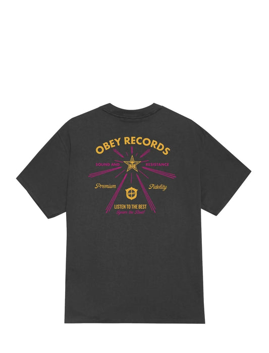 Obey Listen To The Best T-Shirt Vintage Black