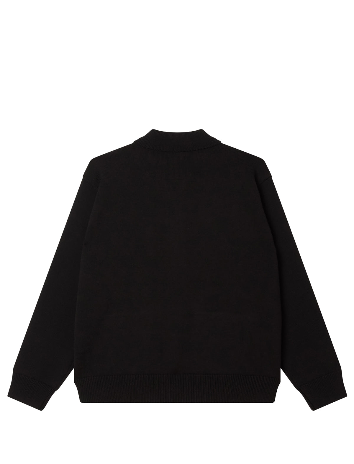 Black sweater on a white background