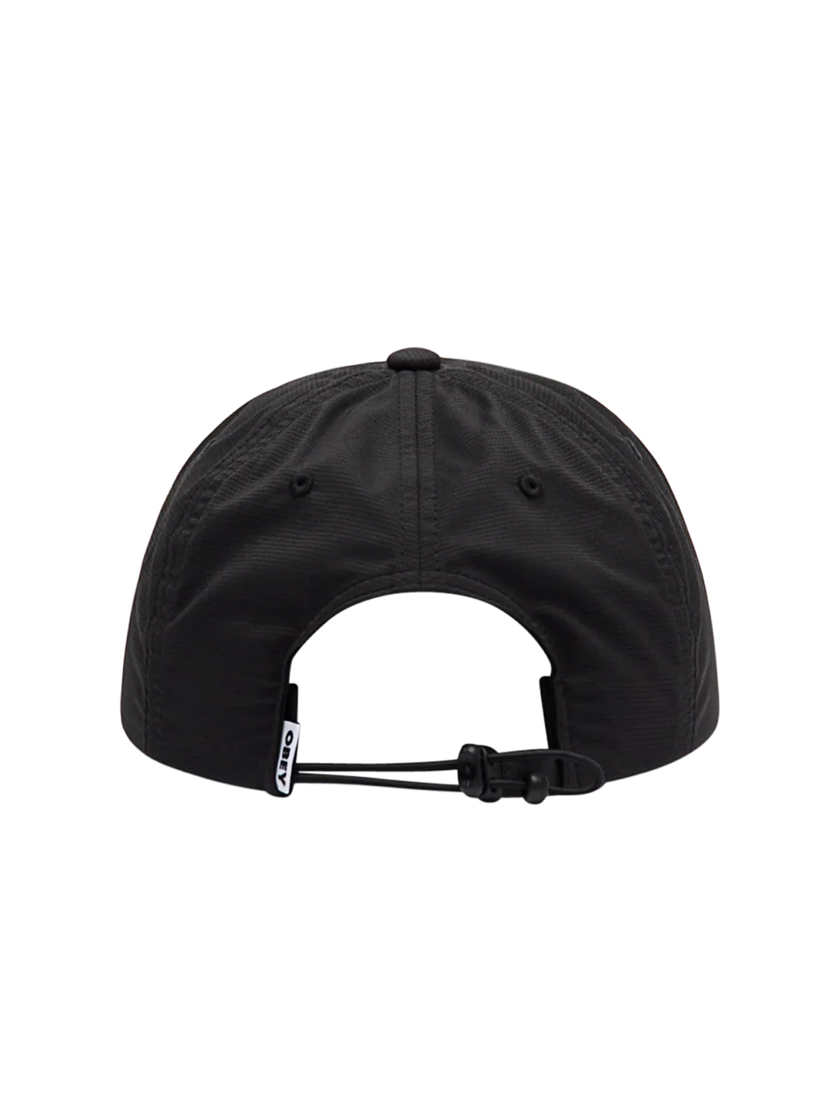 Obey Miles 5 Panel Strapback Cap Black