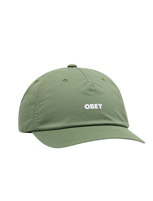 Obey Miles 5 Panel Strapback Cap Olive