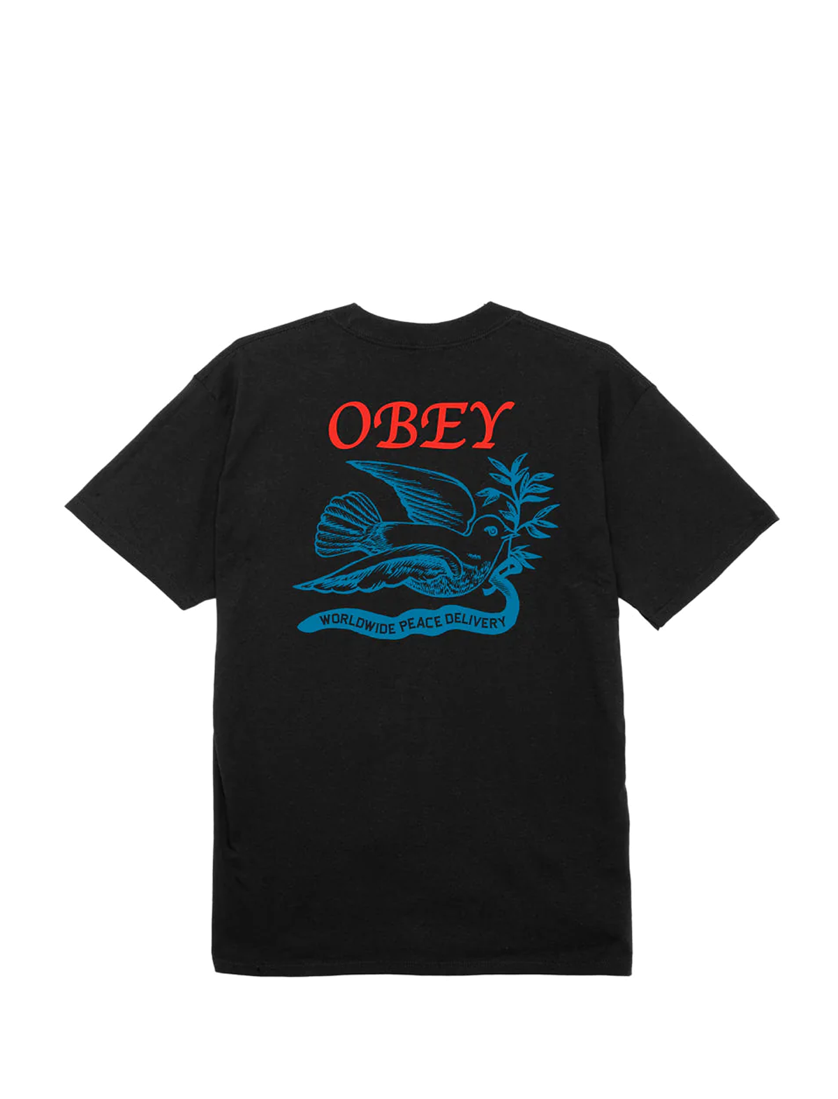 Obey Peace Delivery Dove T-Shirt Black