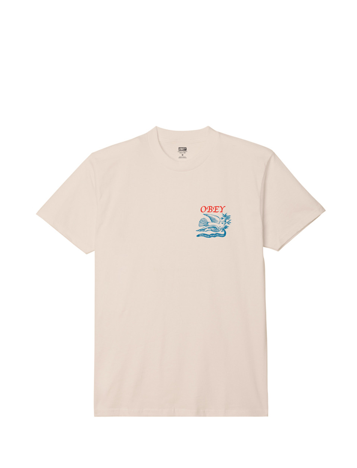 Obey Peace Delivery Dove T-Shirt Cream