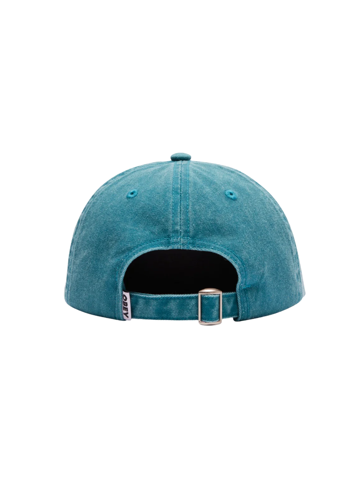 Obey Pigment 2 Tone Lowercase 6 Panel Strapback Cap Teal