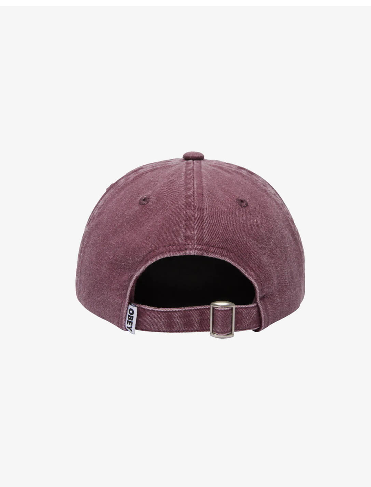 Obey Pigment Nova 6 Panel Velcro Back Cap Burgundy