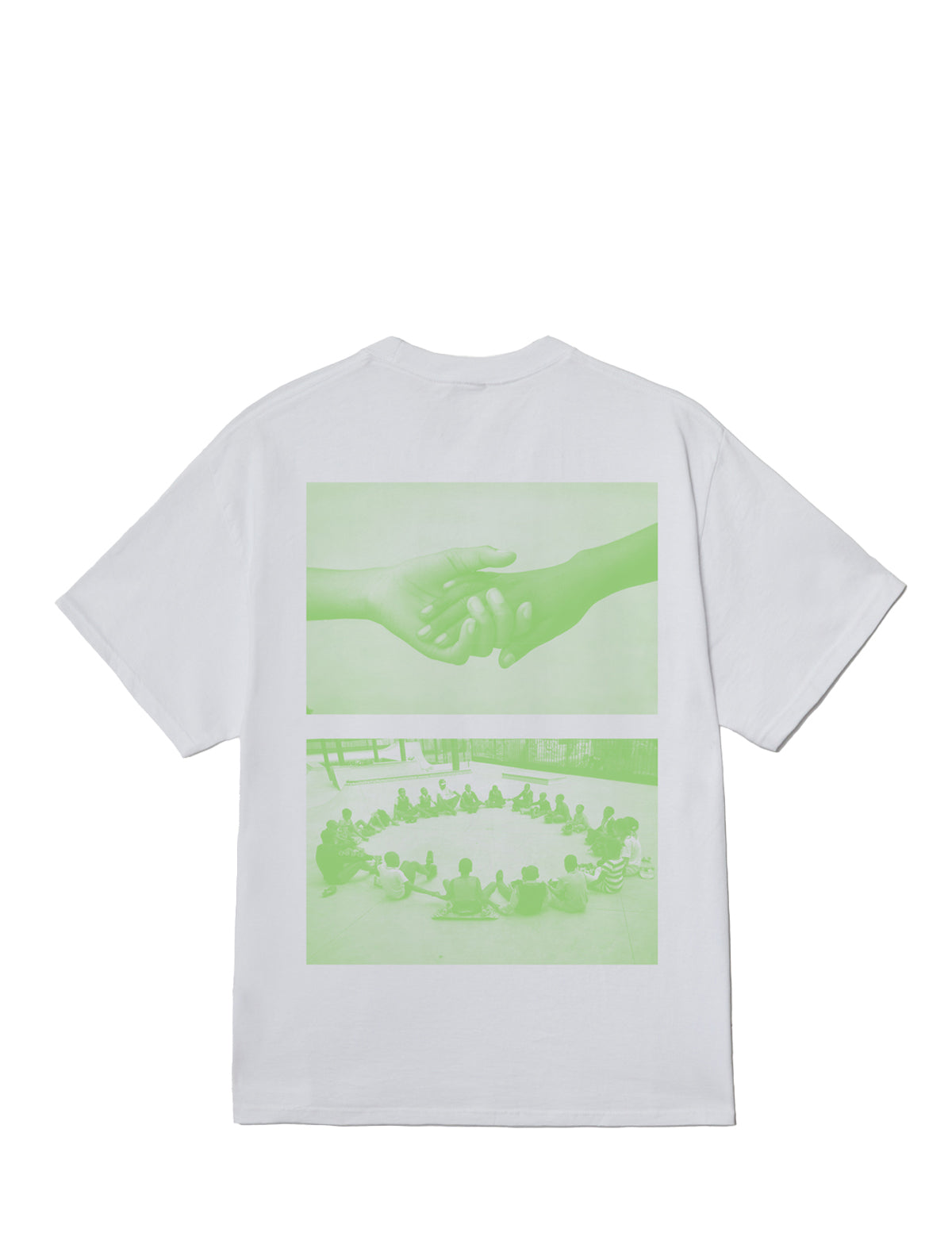 obey skateistan photo t-shirt on white background
