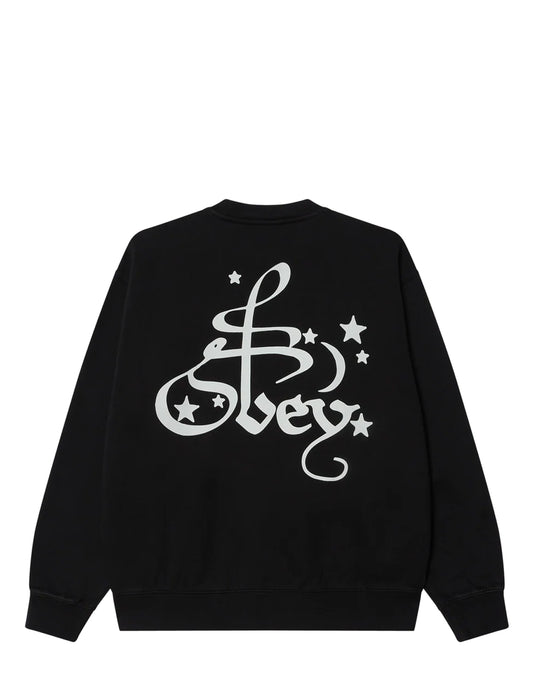 Obey Spellbound Faded Crew Sweater Digital Black