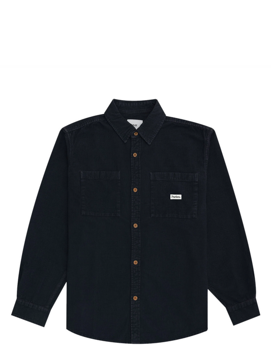 Parlez Ayr Cord Shirt Navy