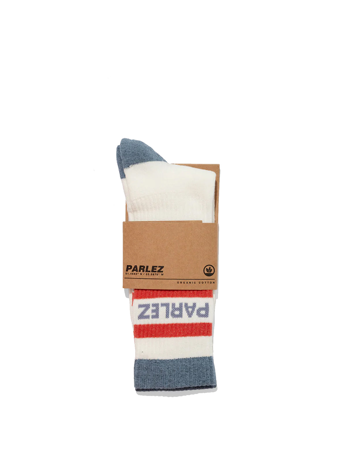 Parlez Strive Socks White/China Blue