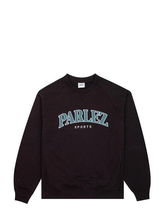 Parlez Varsity Crew Sweatshirt Black
