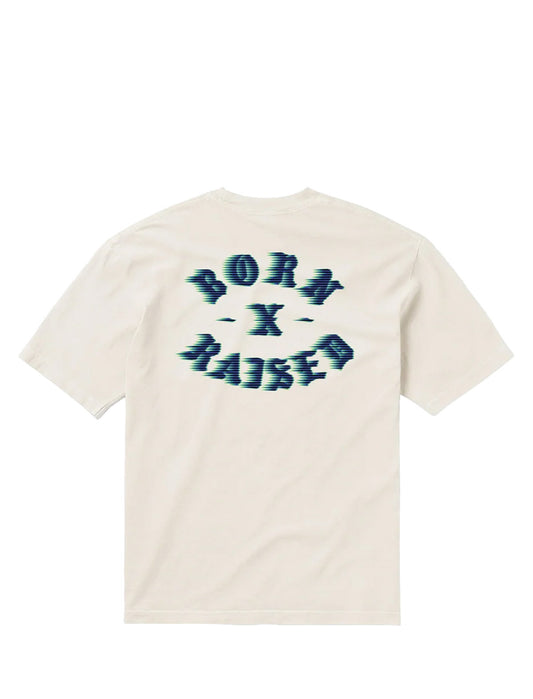 Born X Raised Speed Rocker T-Shirt in Cream – back