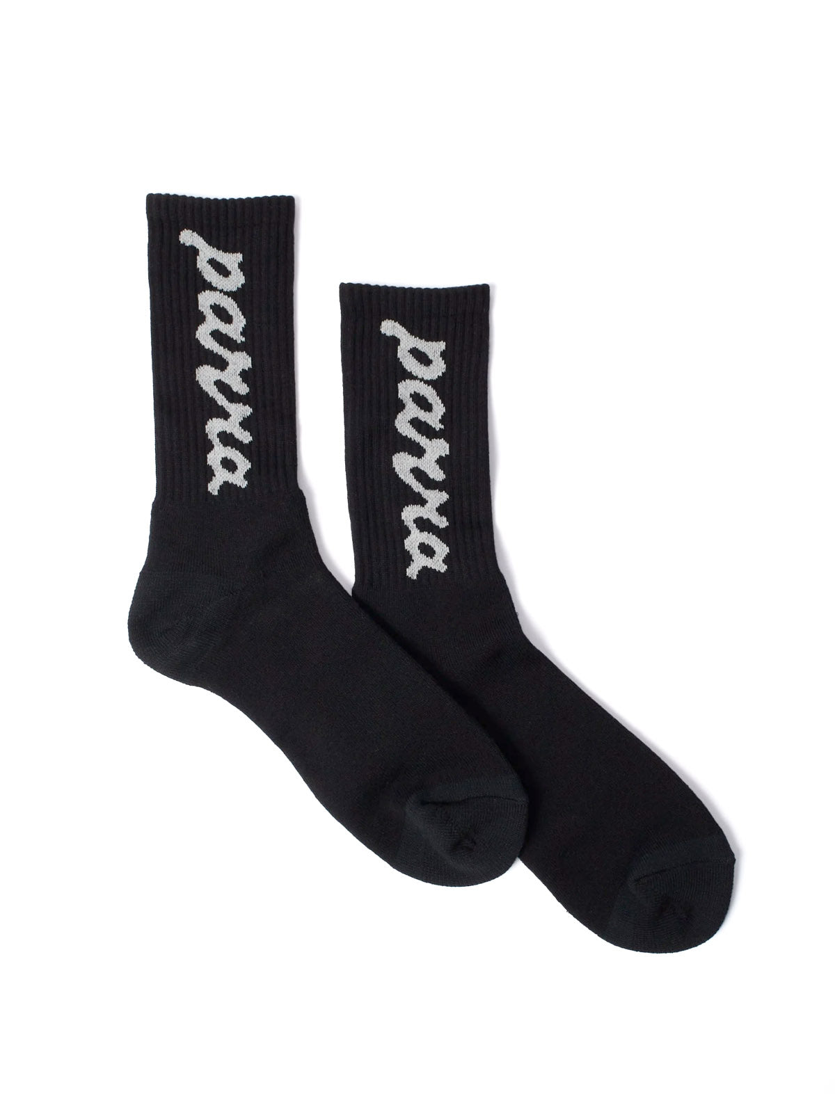 By Parra Lowercase Script Socks Black