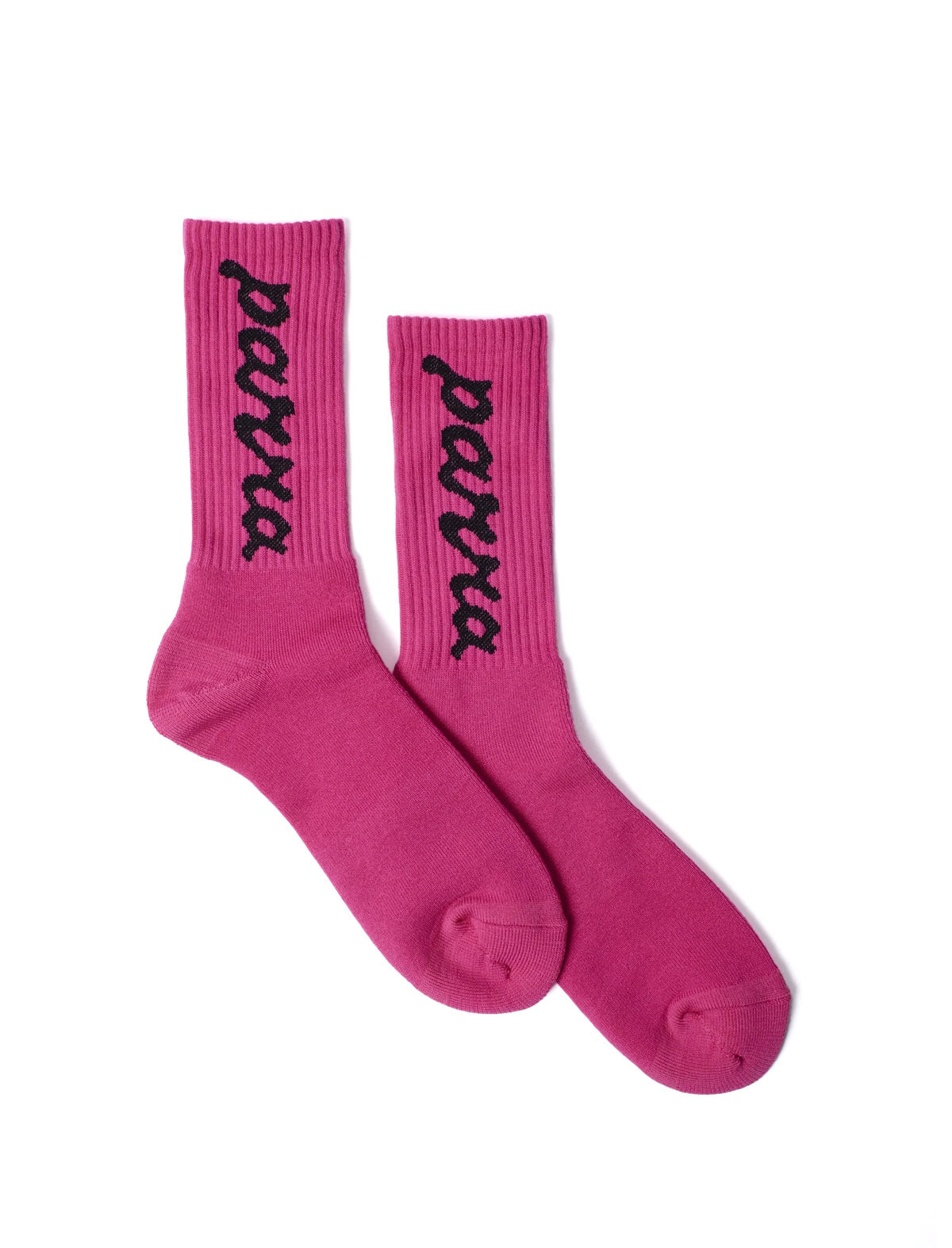 By Parra Lowercase Script Socks Hot Pink