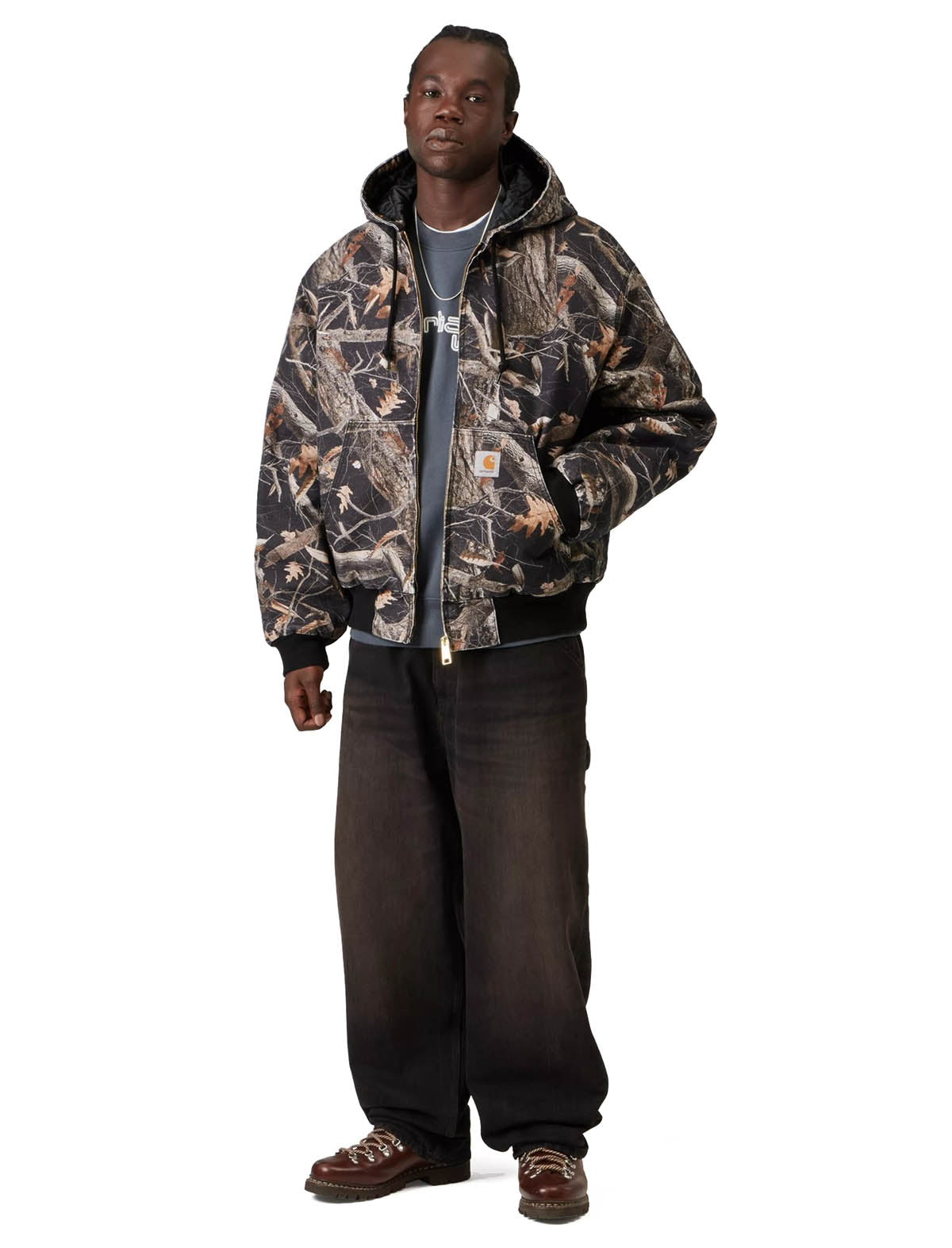 Carhartt WIP OG Active Jacket Camo Feather Tree/Black/Heavy Stone Wash