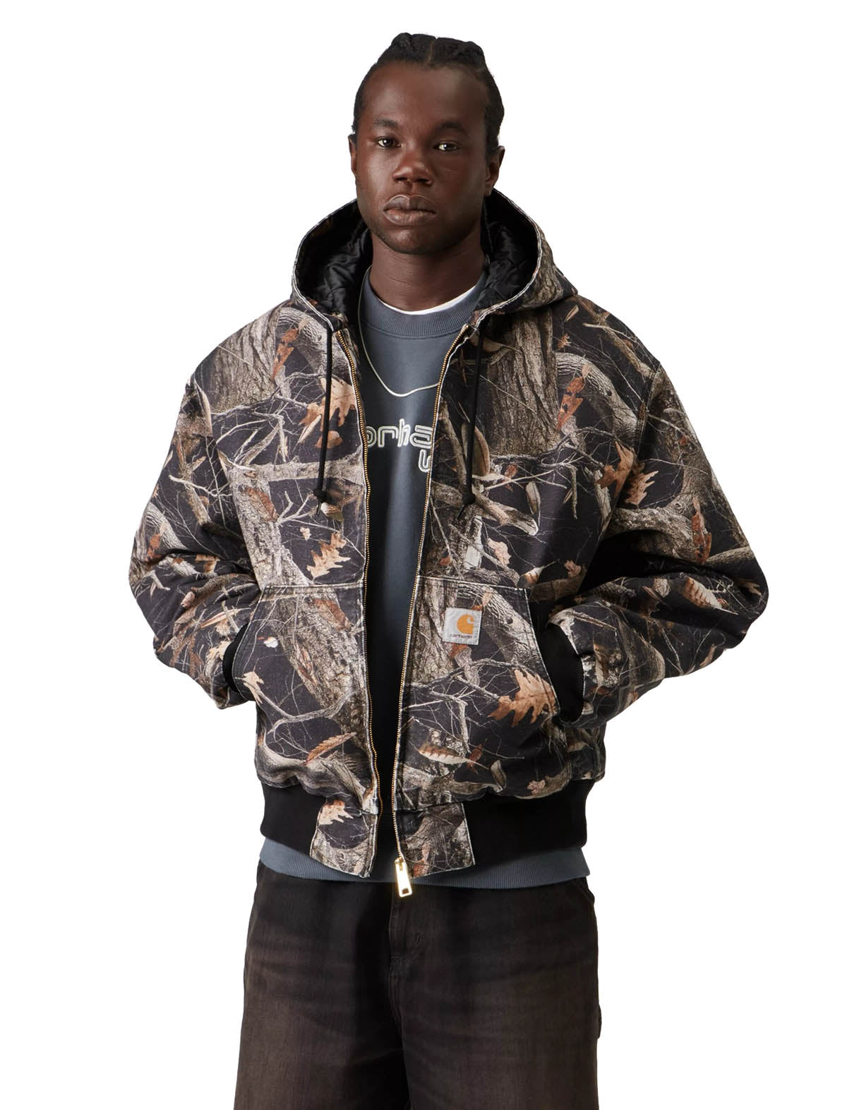 Carhartt WIP OG Active Jacket Camo Feather Tree/Black/Heavy Stone Wash
