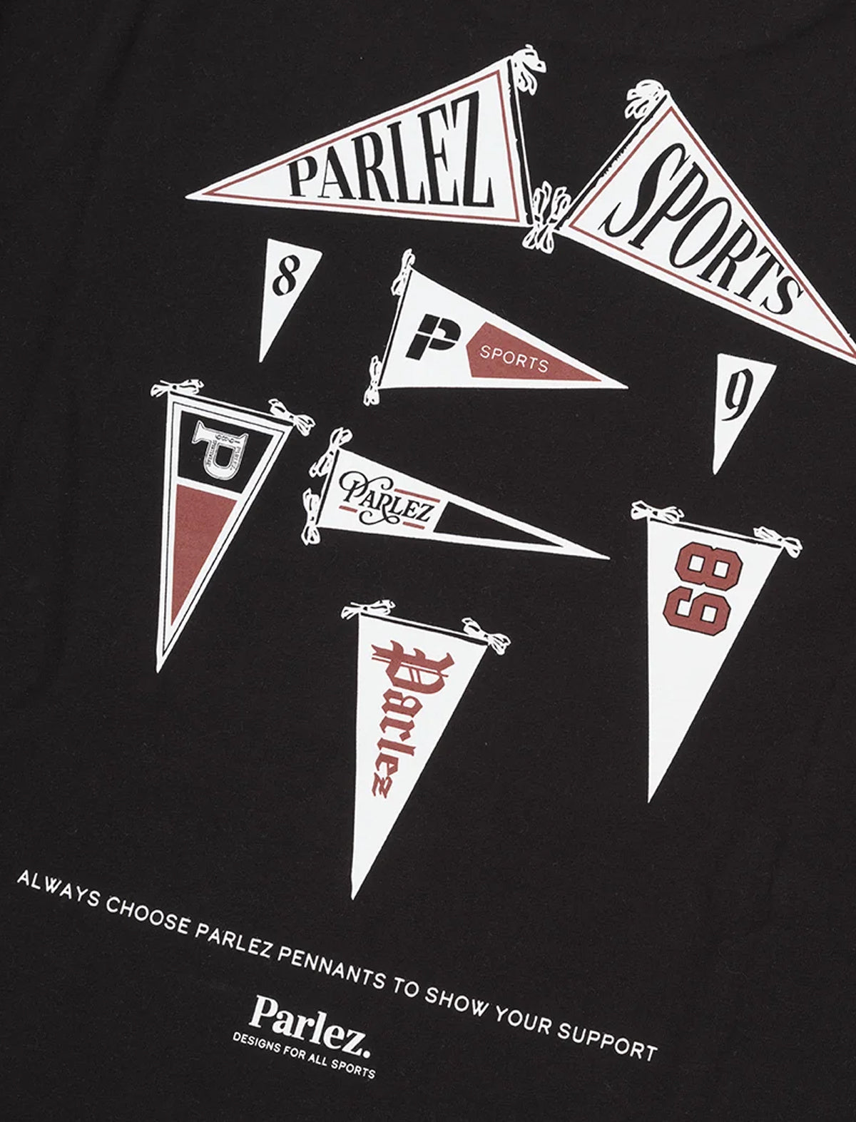 Parlez Pennant T-Shirt Black