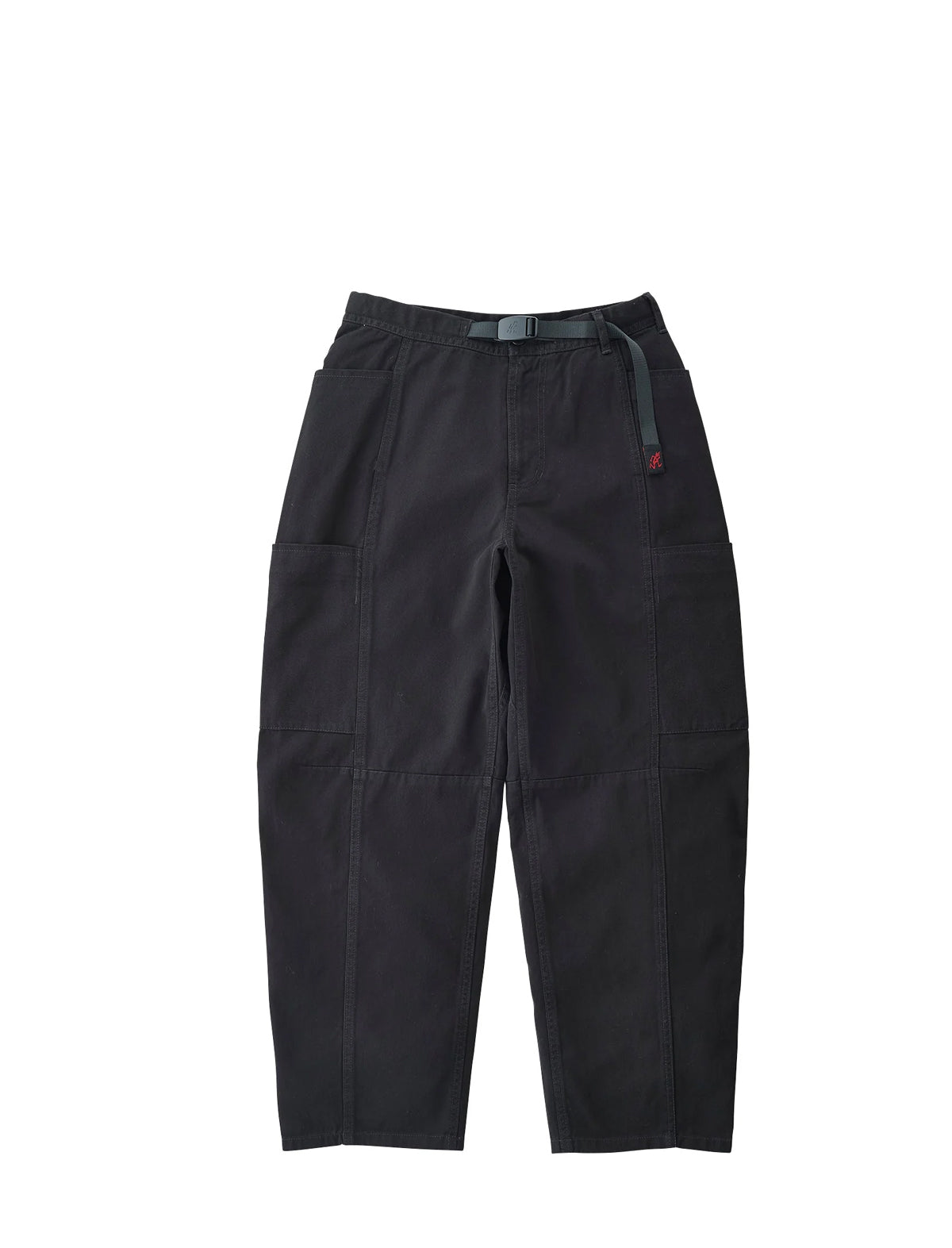 Gramicci Women's Voyager Pants in Black, laid flat, front view