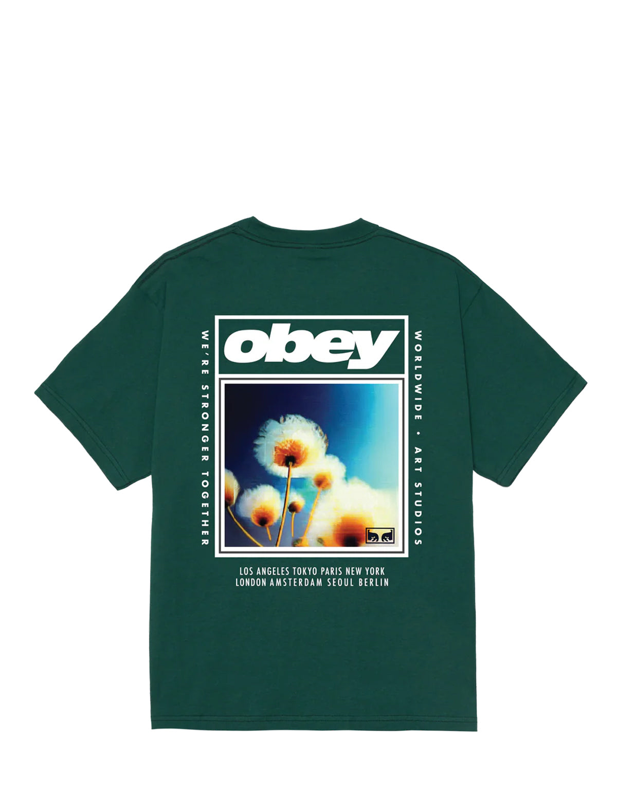 Obey Stronger Together T-Shirt Rainforest