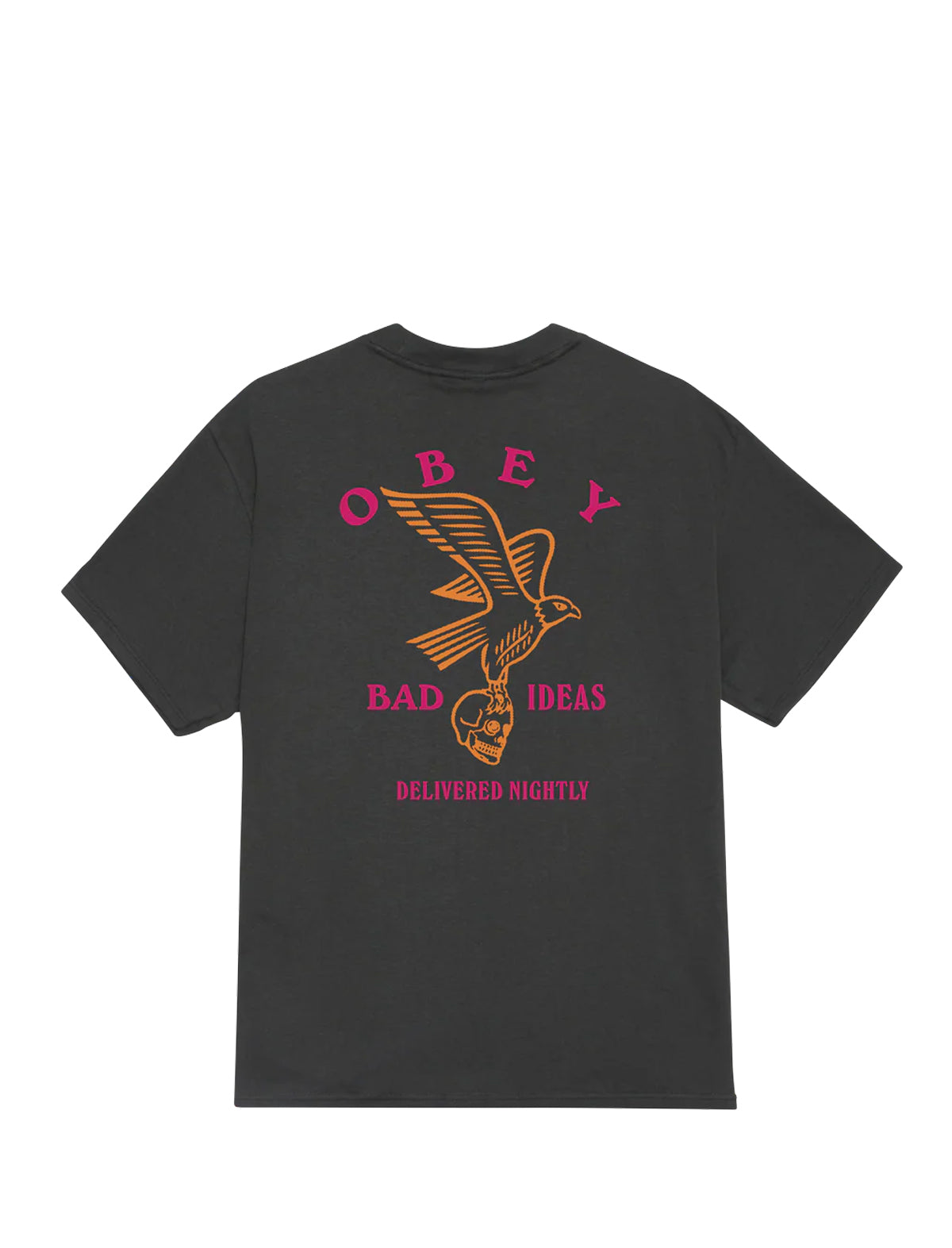Obey Bad Ideas Eagle T-Shirt Vintage Black