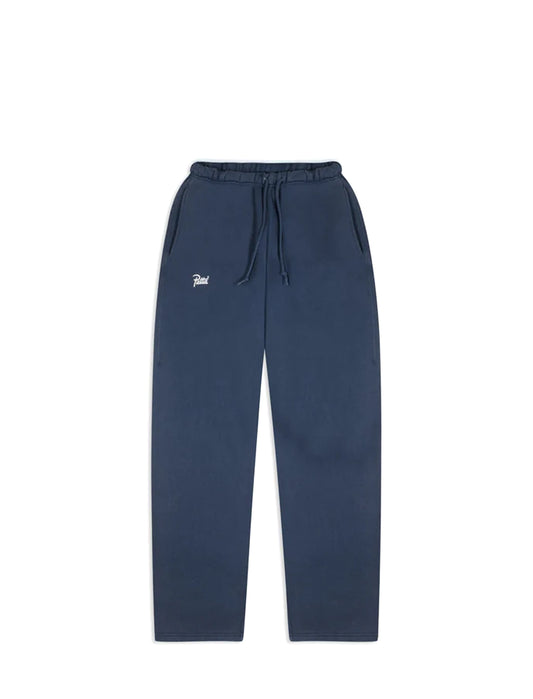 Patta Classic Acid Washed Straight Leg Jogging Pants Estate Blue