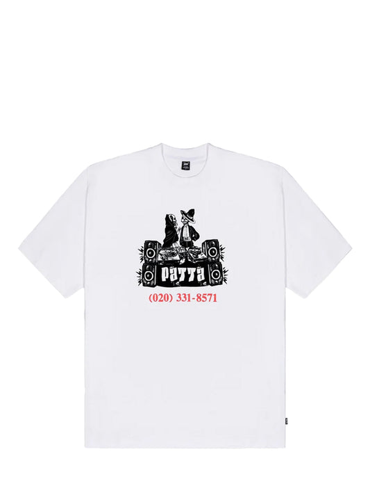 patta dj skully t-shirt in white