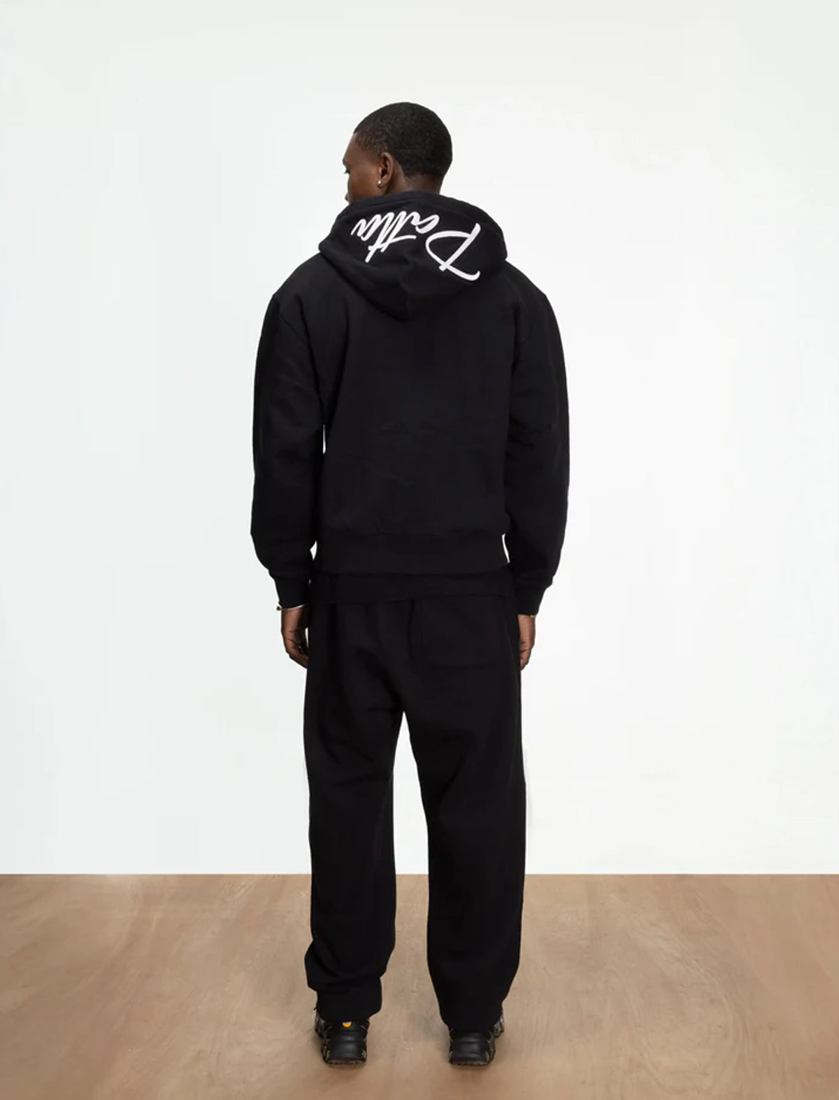Patta Embro Classic Zip Up Hoodie Black