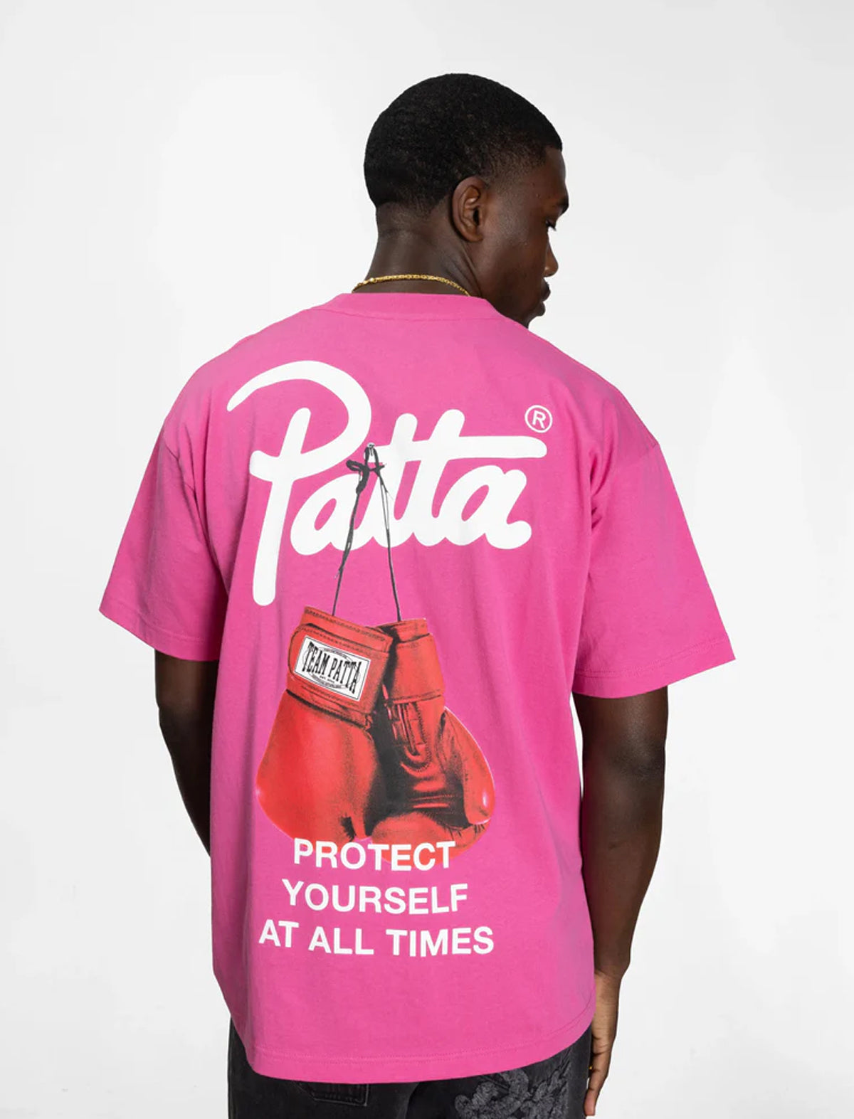 Patta Protect Yourself T-Shirt Ibis Rose Pink