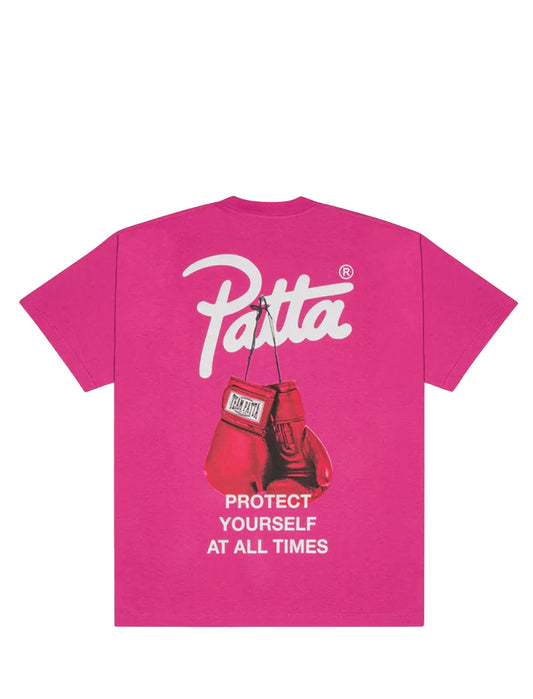 Patta Protect Yourself T-Shirt Ibis Rose Pink