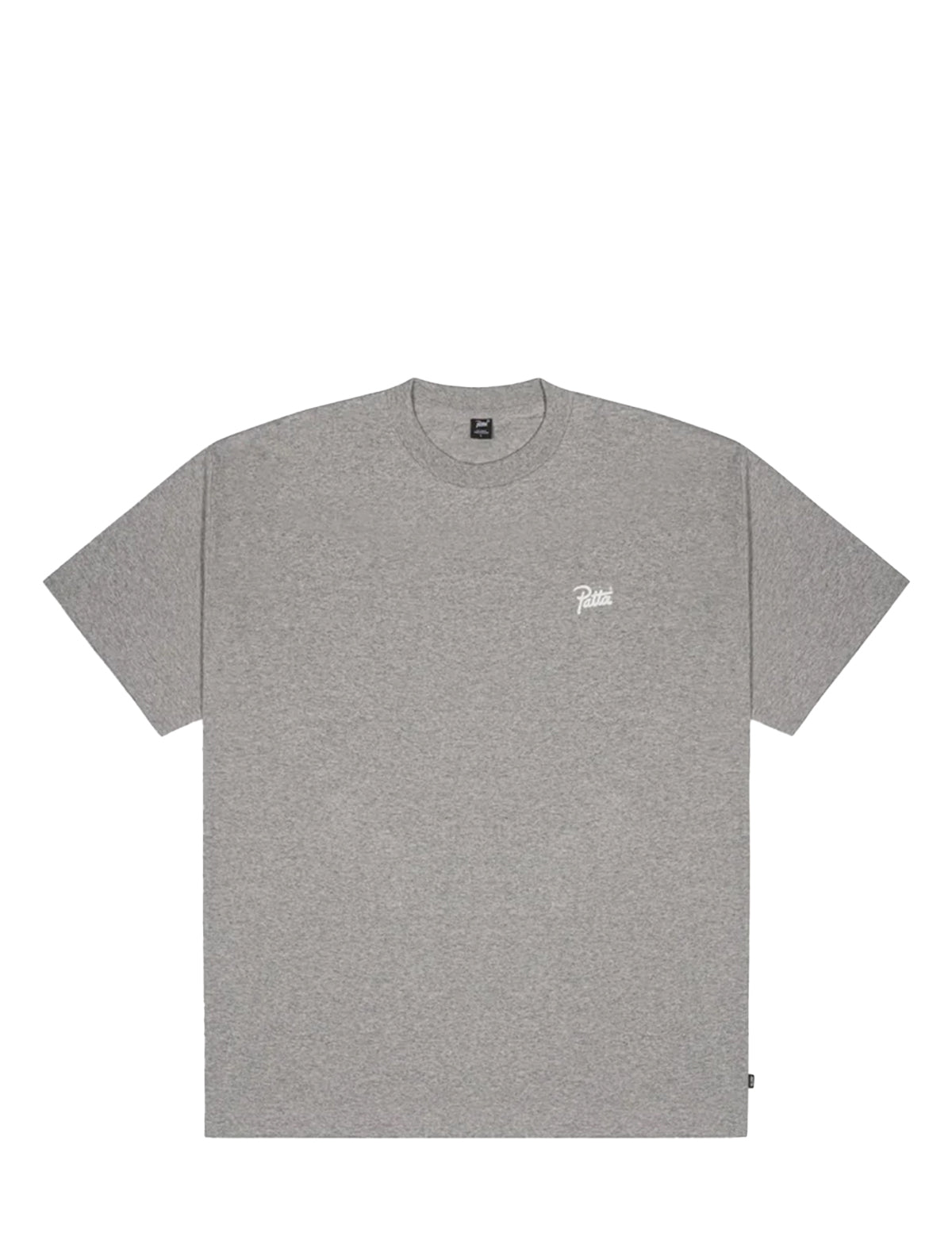 Patta Gray t-shirt with a small logo on a white background