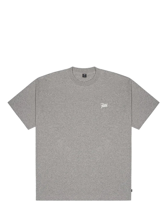 Patta Gray t-shirt with a small logo on a white background