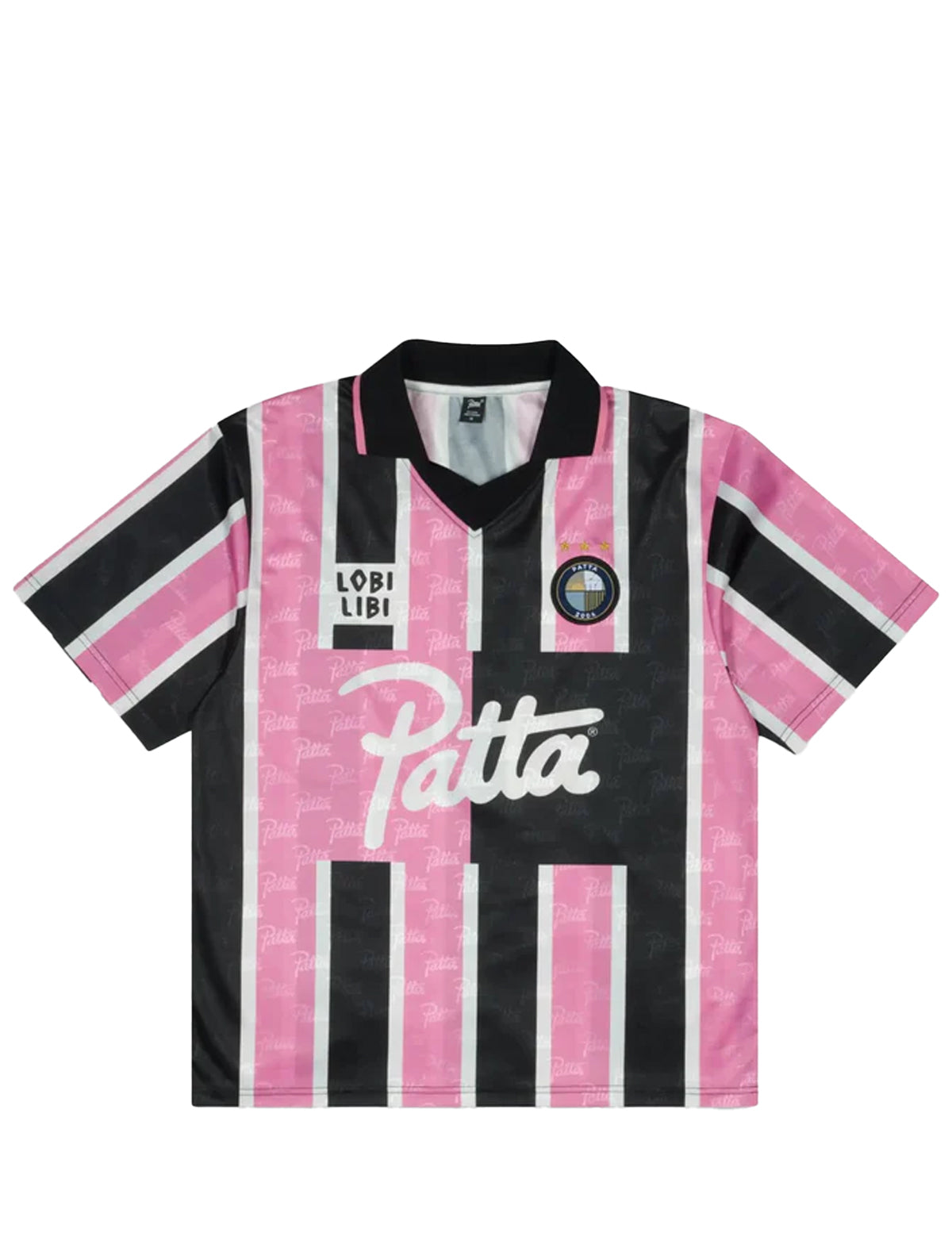 Patta Stripe Football Jersey Begonia Pink