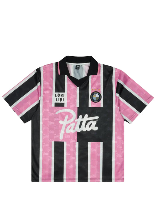Patta Stripe Football Jersey Begonia Pink