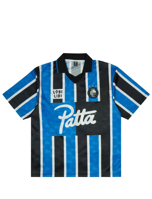Patta Stripe Football Jersey French Blue