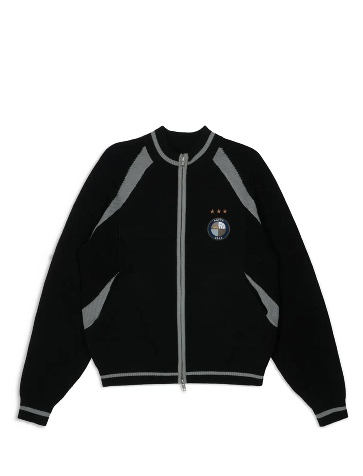 Patta Track Top Cardigan Moonless Night Black