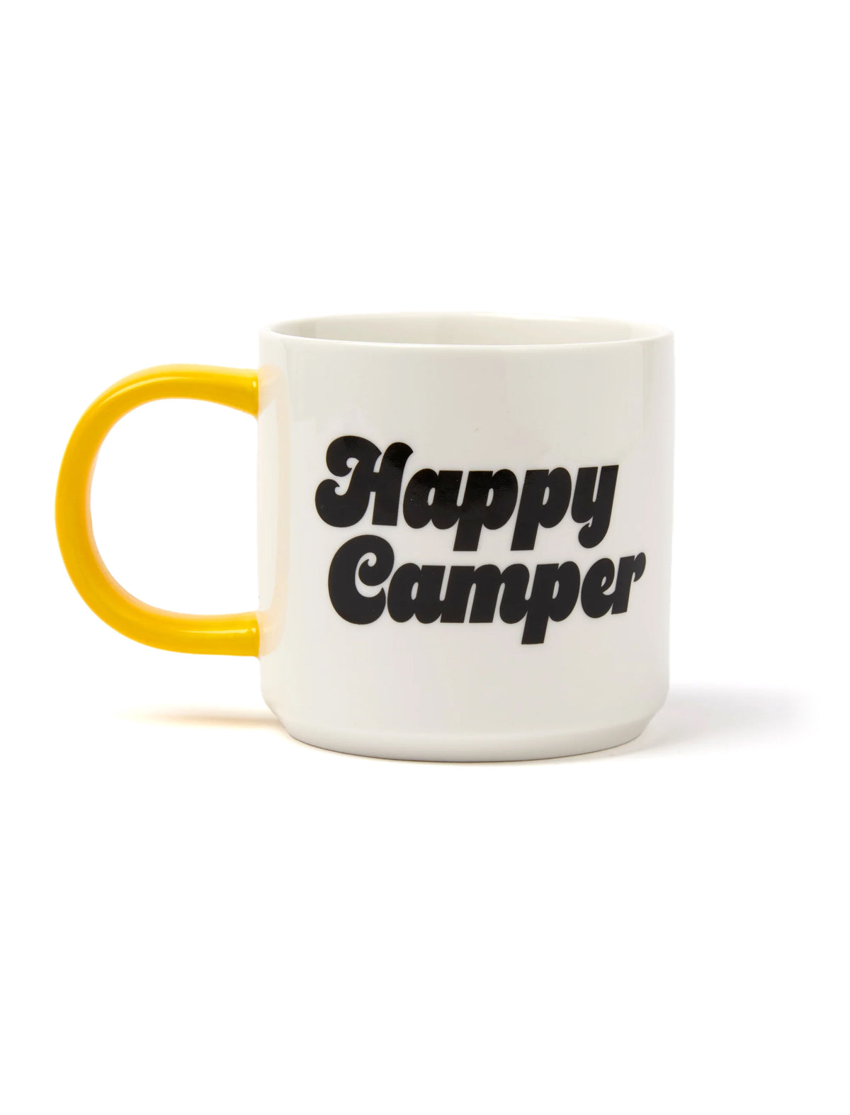 Peanuts Happ Camper Mug with yellow handle