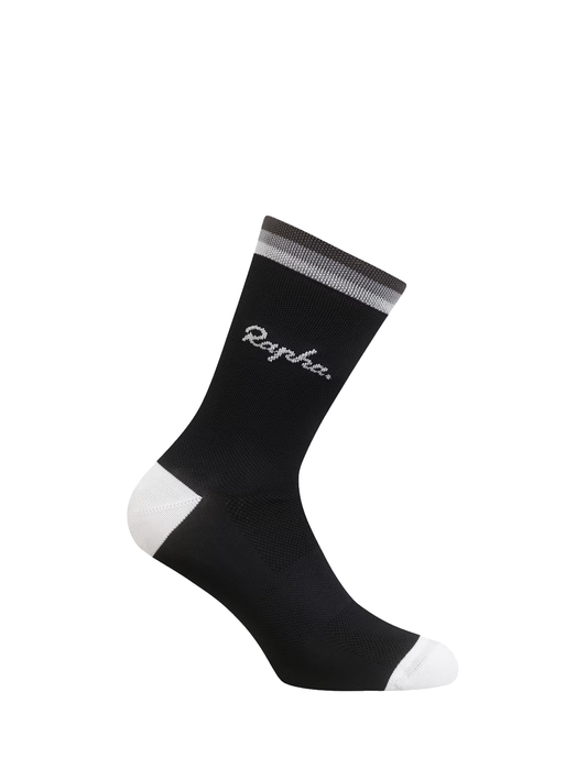 Rapha Logo Socks Black/Grey/Carbon Grey