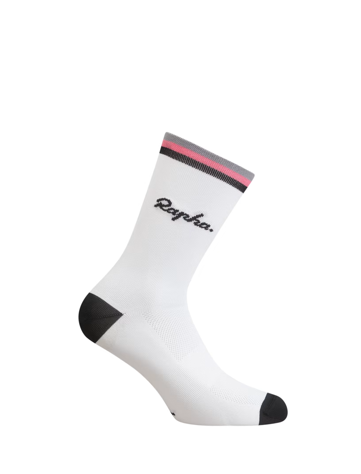 Rapha Logo Socks White/Black/Pink