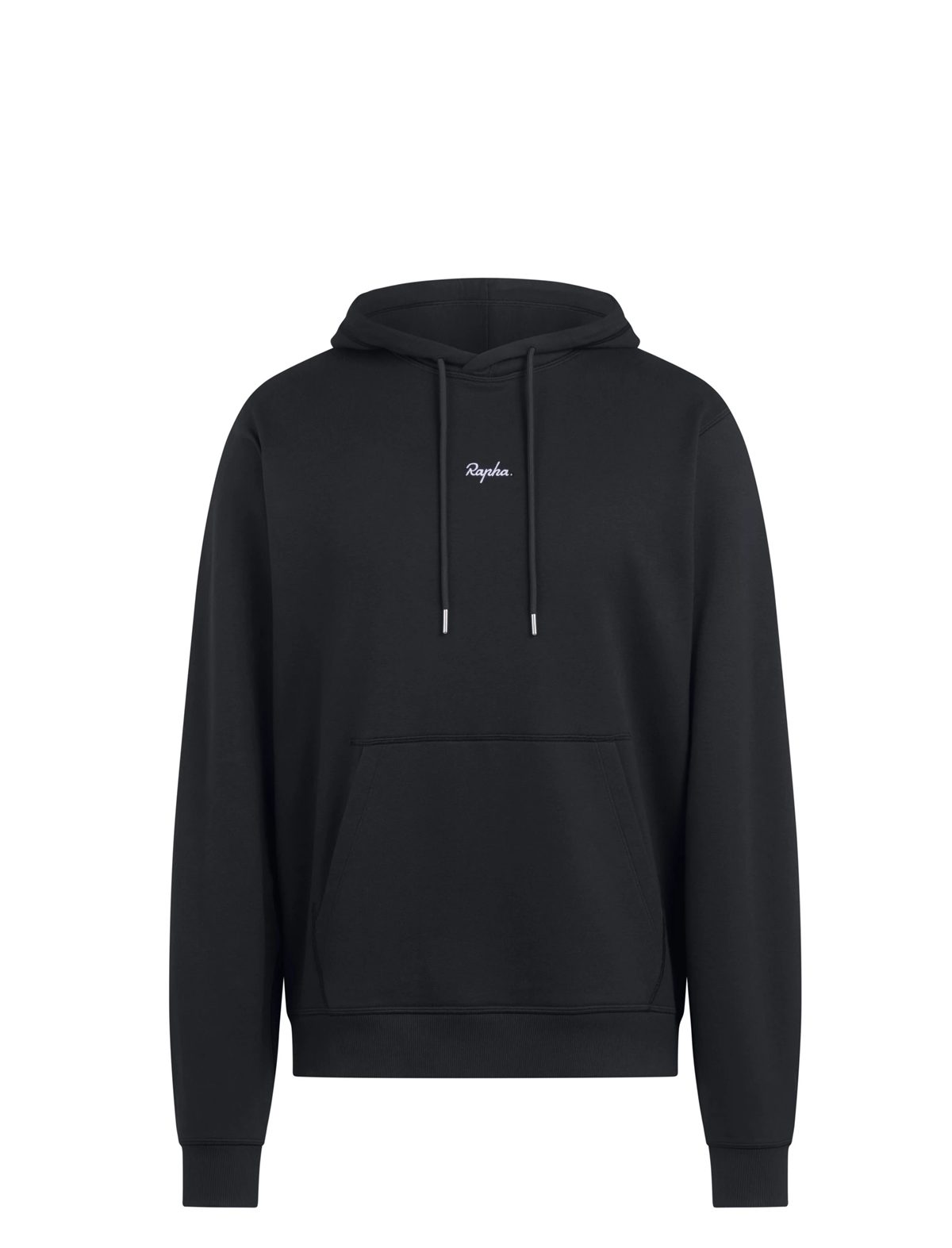 Rapha Mens Cotton Hoodie Black/Grey