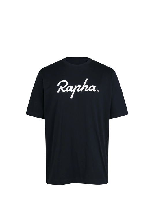 Rapha Mens Cotton Large Logo T-Shirt Black