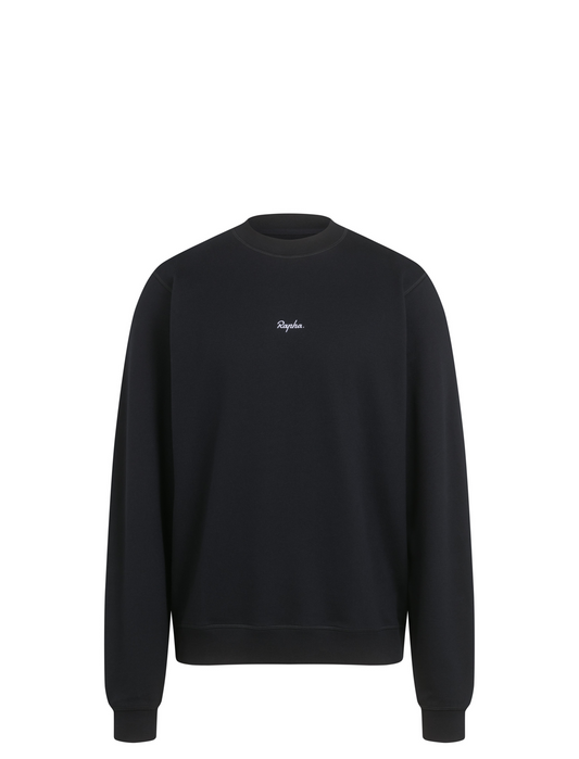 Rapha Mens Cotton Sweatshirt Black/Grey